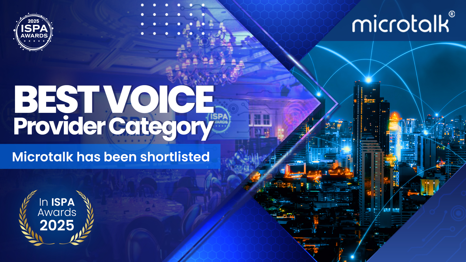 Recognition at the Highest Level: Microtalk Nominated for Best Voice Provider at ISPA Awards 2025